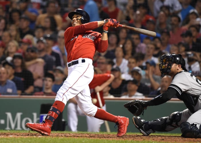 Mookie Betts smokes the Yankees with three home runs