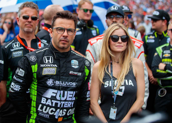 Oriol Servia and Jaclyn Becker