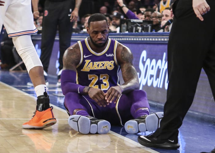 LeBron James gets injured; misses the playoffs