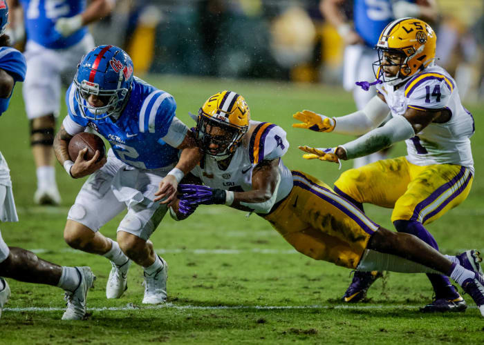 LSU (4-3, 2-2 in SEC) at No. 12 Mississippi (5-1, 2-1 in SEC), 3:30 p.m., Saturday, CBS
