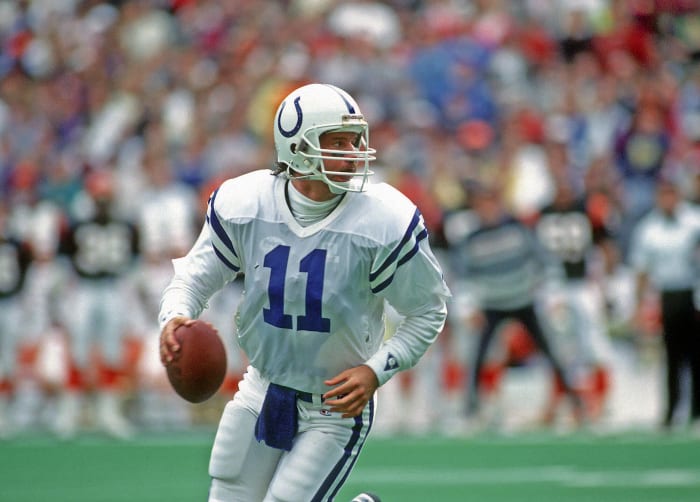 Jeff George is the first pick in the NFL Draft