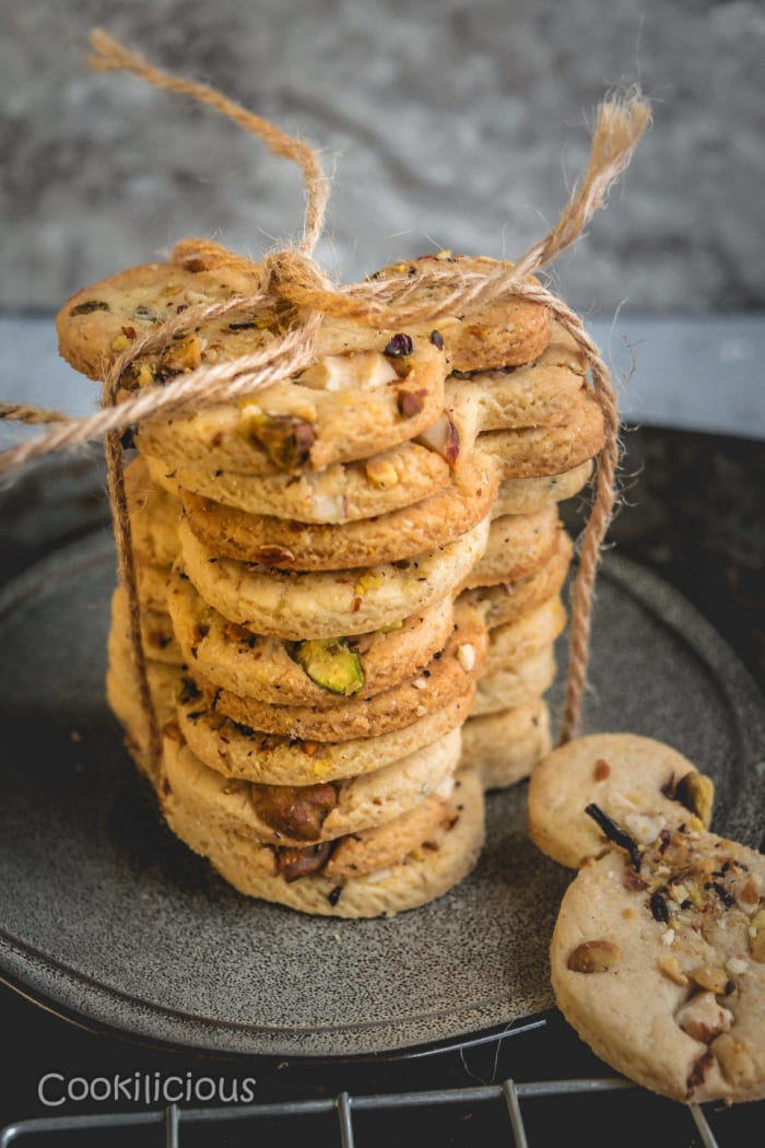 Kesar pista badam biscuits