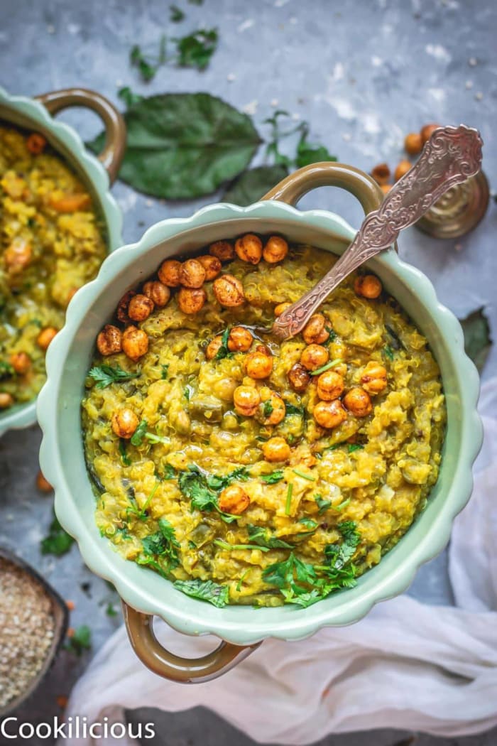 Quinoa and chickpea Khichdi