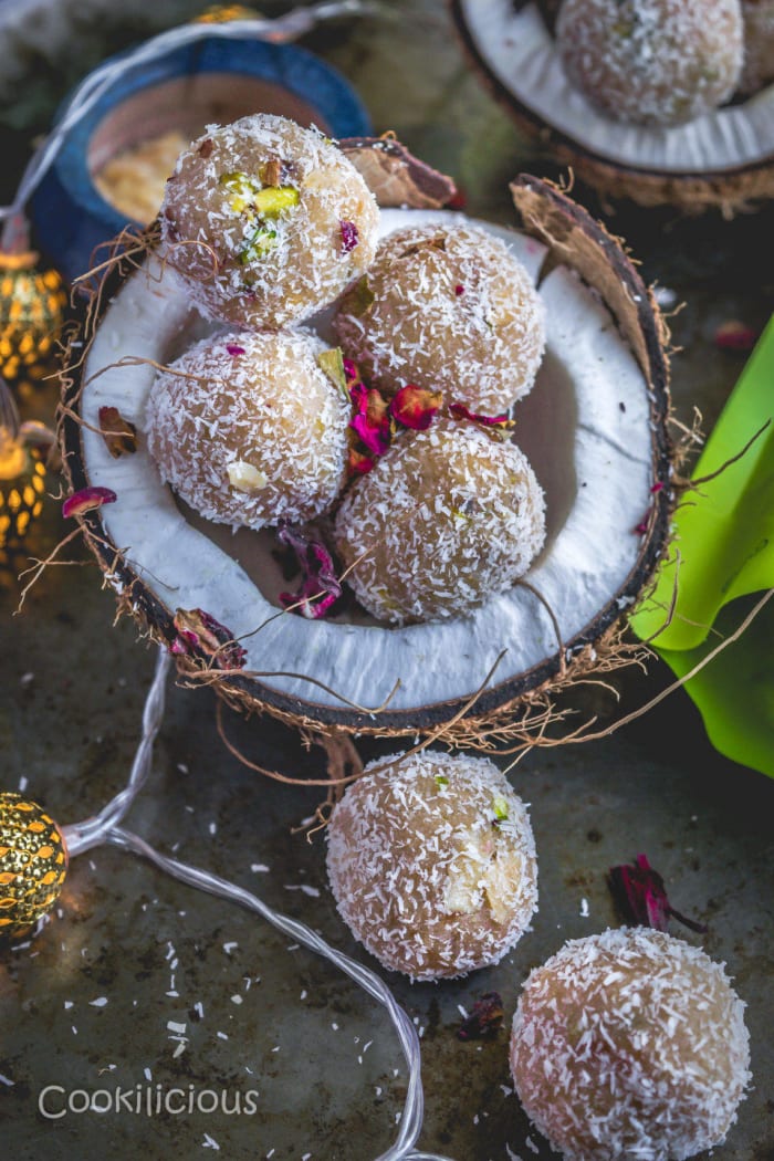Instant coconut ladoos