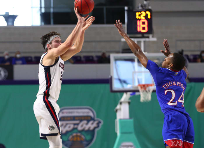 Gonzaga: Rolling Kansas in the opener