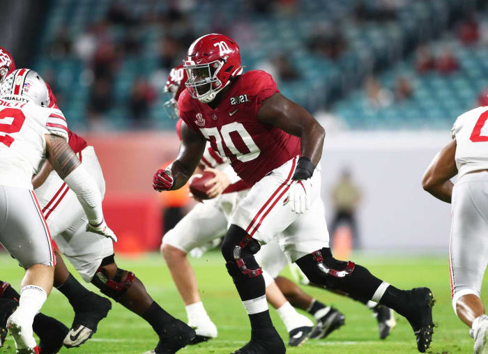 No. 17 | Raiders: Alabama OL Alex Leatherwood