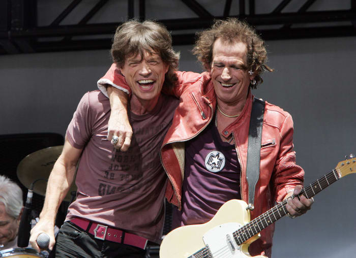 Mick Jagger and Keith Richards