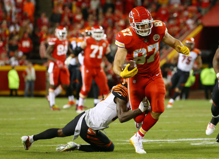 Travis Kelce Receptions vs. Broncos