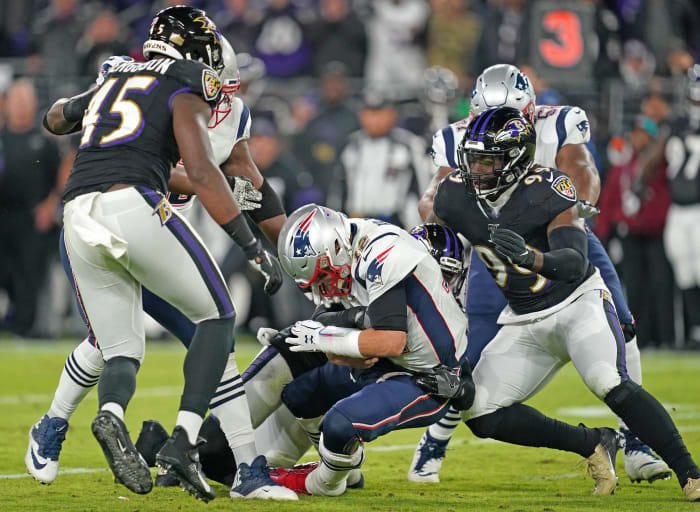 BALTIMORE 37, NEW ENGLAND 20