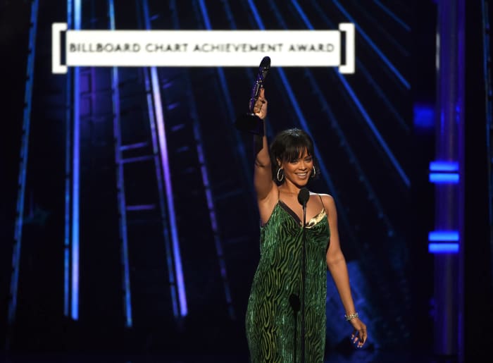 Made chart history by scoring at least one chart-topping hit from seven consecutive albums.