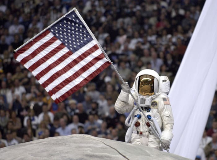 Pregame show honoring space shuttle Columbia