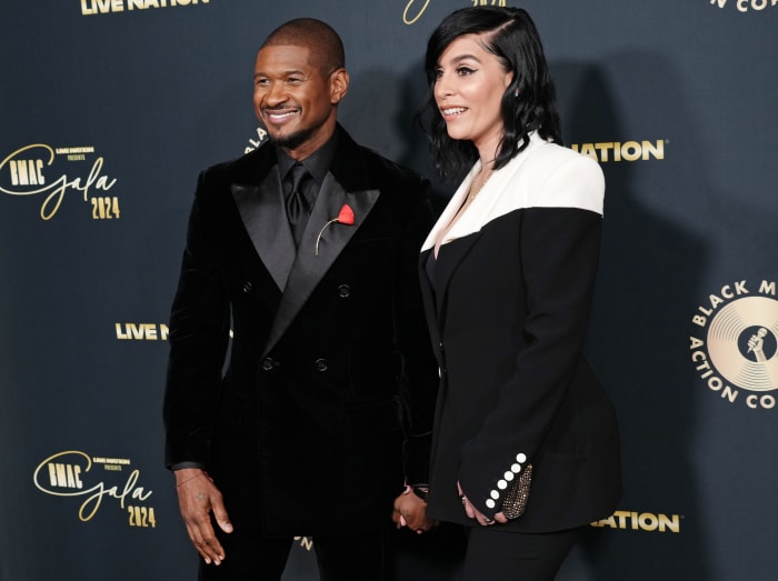 Usher and Jennifer Goicoechea