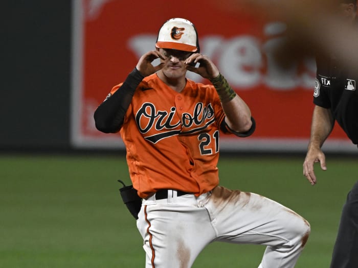 Austin Hays Baltimore Orioles Youth Orange Roster Name & Number T-Shirt 