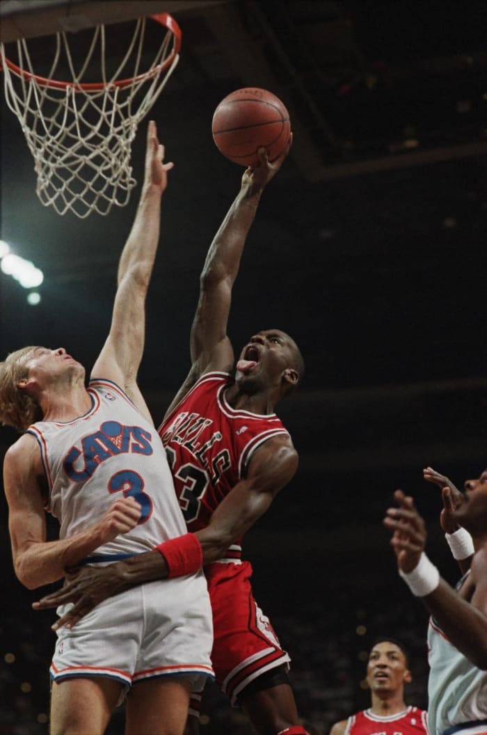 Chicago Bulls Michael Jordan in action, shot vs Portland Trail News  Photo - Getty Images