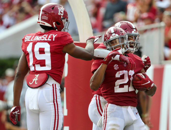 No. 21 Arkansas (7-3, 3-3 in SEC) at No. 2 Alabama (9-1, 5-1 in SEC), Saturday, 3:30 p.m., CBS
