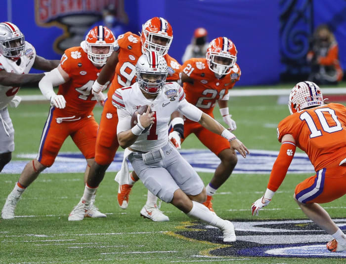 2021 (College Football Playoff Semifinal): Ohio State 49, Clemson 28