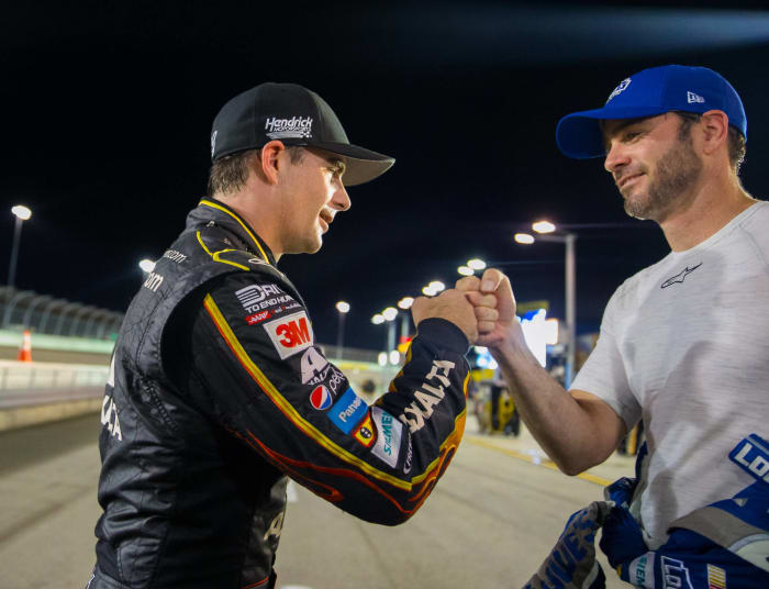Jimmie Johnson and Jeff Gordon