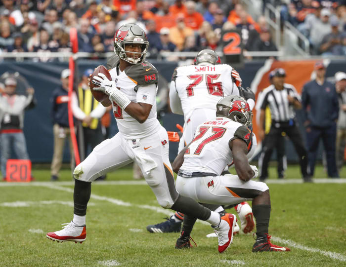 Total rushing yards in Week 6 - Jameis Winston vs. Falcons