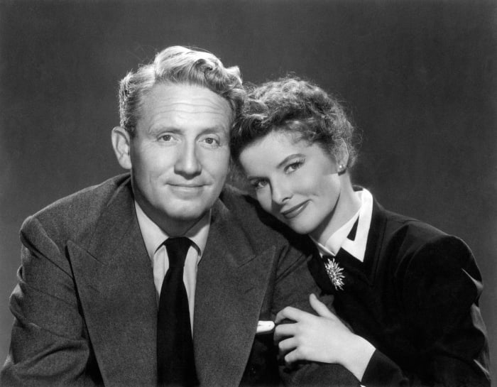 Spencer Tracy and Katharine Hepburn