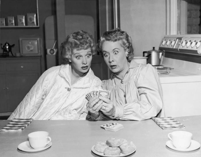 Lucy Ricardo and Ethel Mertz ('I Love Lucy')