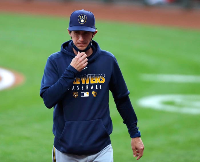 Craig Counsell 2020 Team-Issued Home Pinstripe Jersey