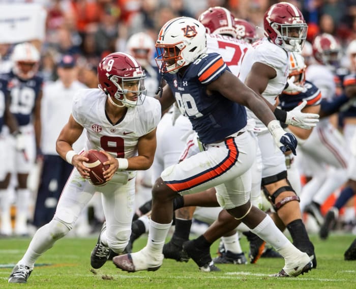 Auburn (5-6, 2-5 in SEC) at No. 7 Alabama (9-2, 5-2 in SEC), 3:30 p.m., Saturday, CBS