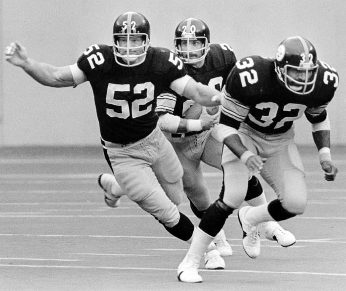Rocky Bleier and Franco Harris, 1976