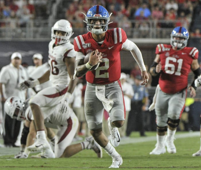 No. 13 Arkansas (4-1, 1-1 in SEC) at No. 17 Mississippi (3-1, 0-1 in SEC), Noon, Saturday, ESPN