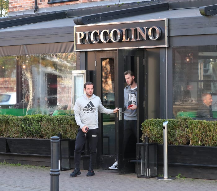 Juan Mata and David De Gea