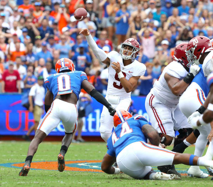 Utah State (1-0) at No. 1 Alabama, 7:30 p.m., Saturday, SEC Network