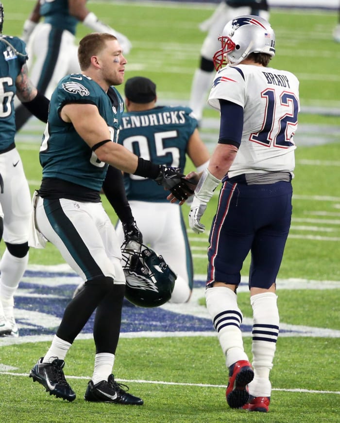 Tom Brady and Zach Ertz