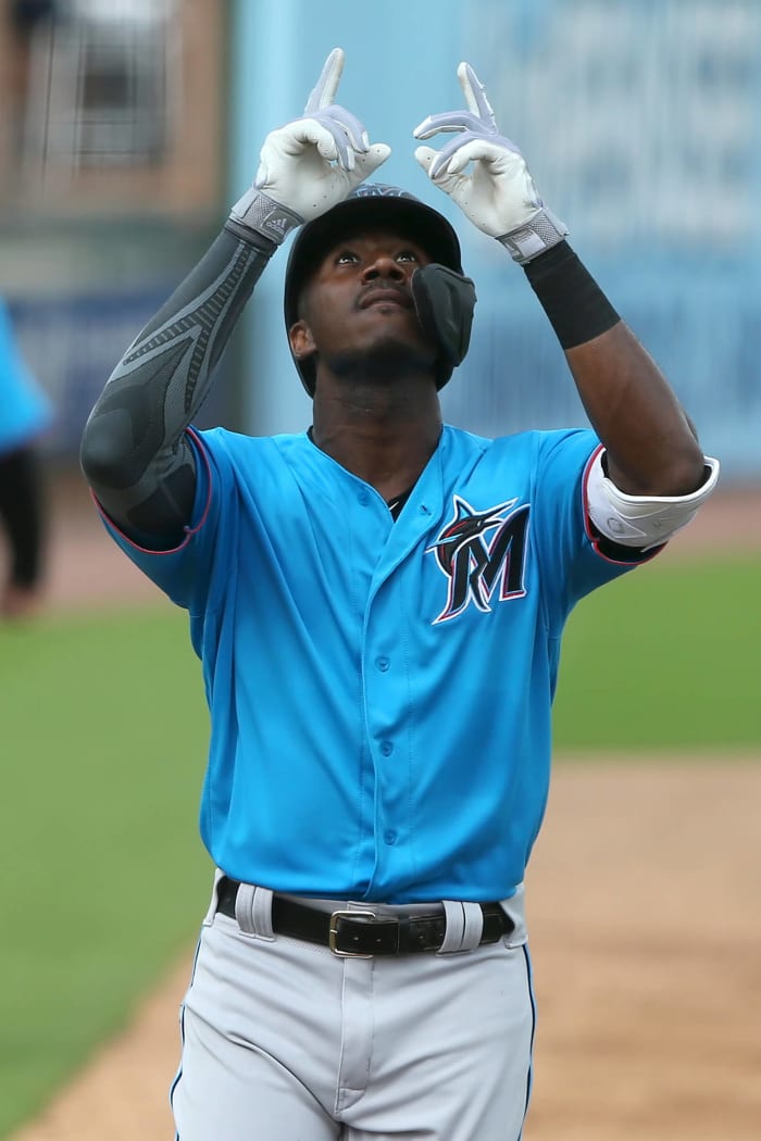 Miami Marlins' Lewis Brinson impressing in spring training again