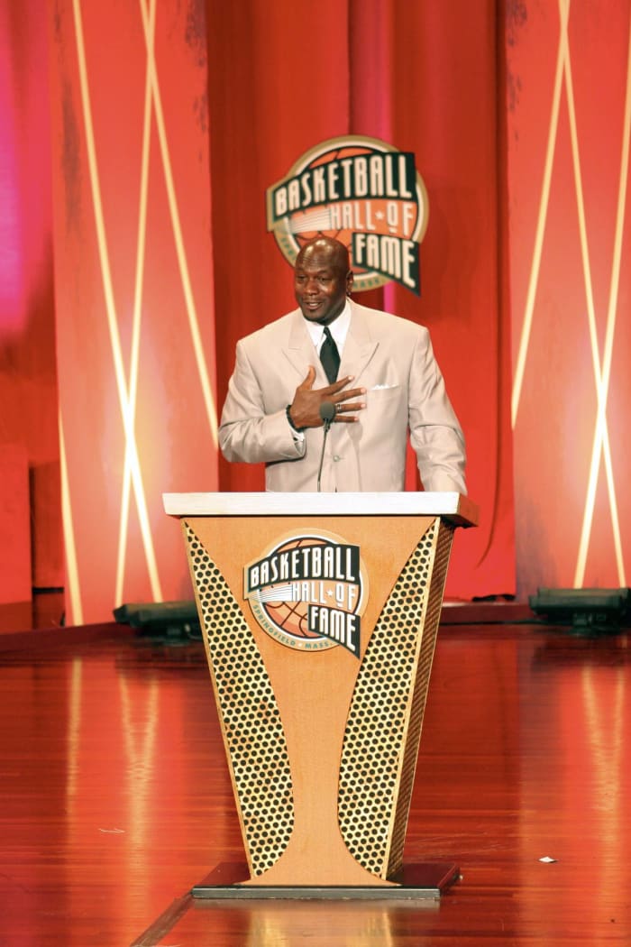 A very MJ Hall of Fame speech