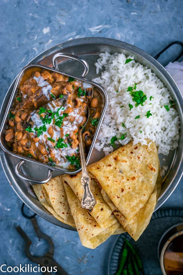 Chettinad black-eyed peas chili