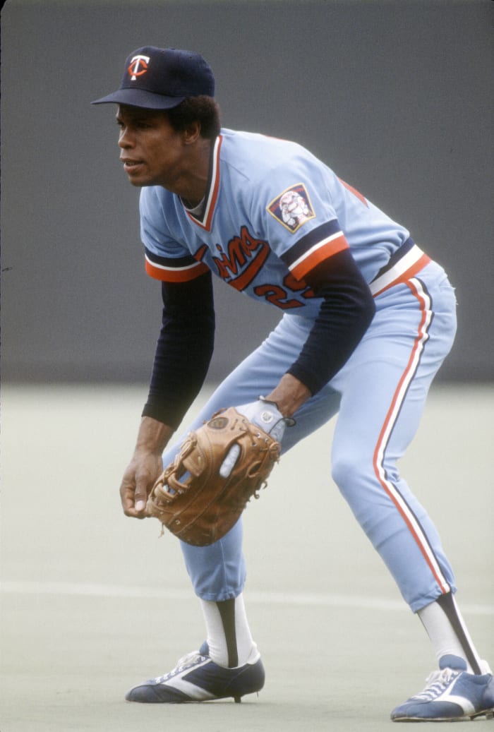 Infielder Rod Carew of the Minnesota Twins watches batting