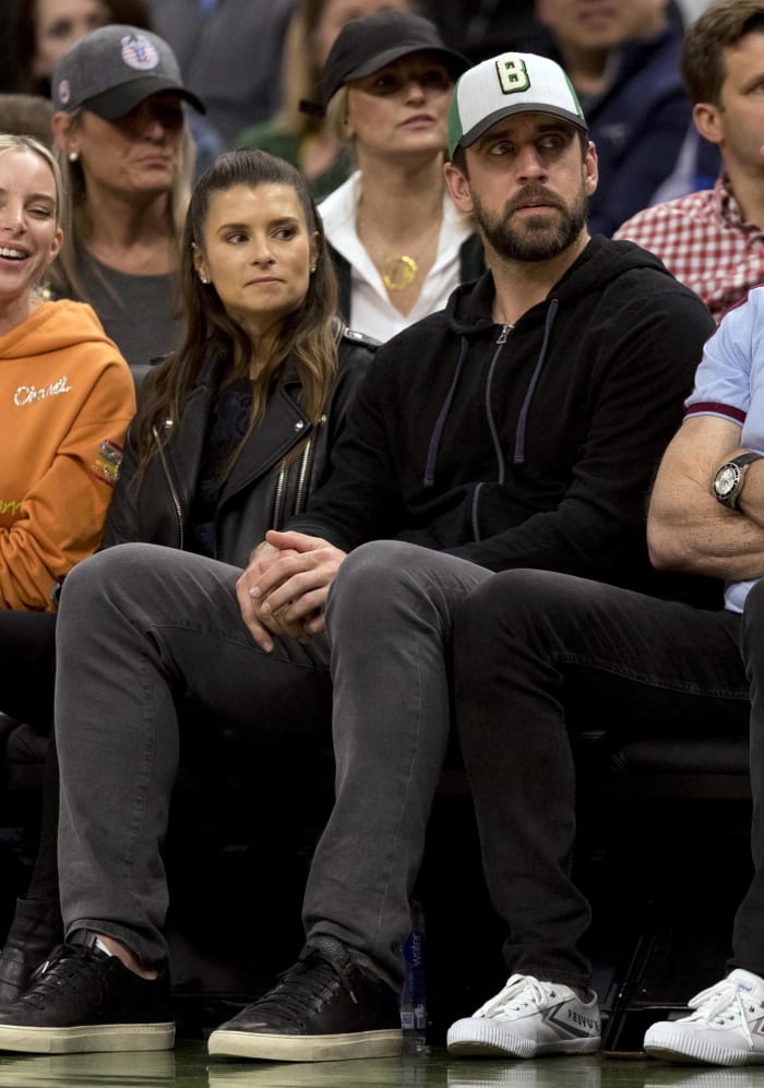 Aaron Rodgers and Danica Patrick