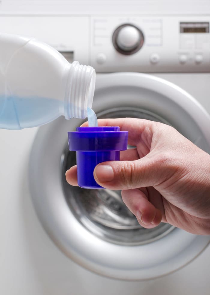 Just toss the detergent cup in with the wash