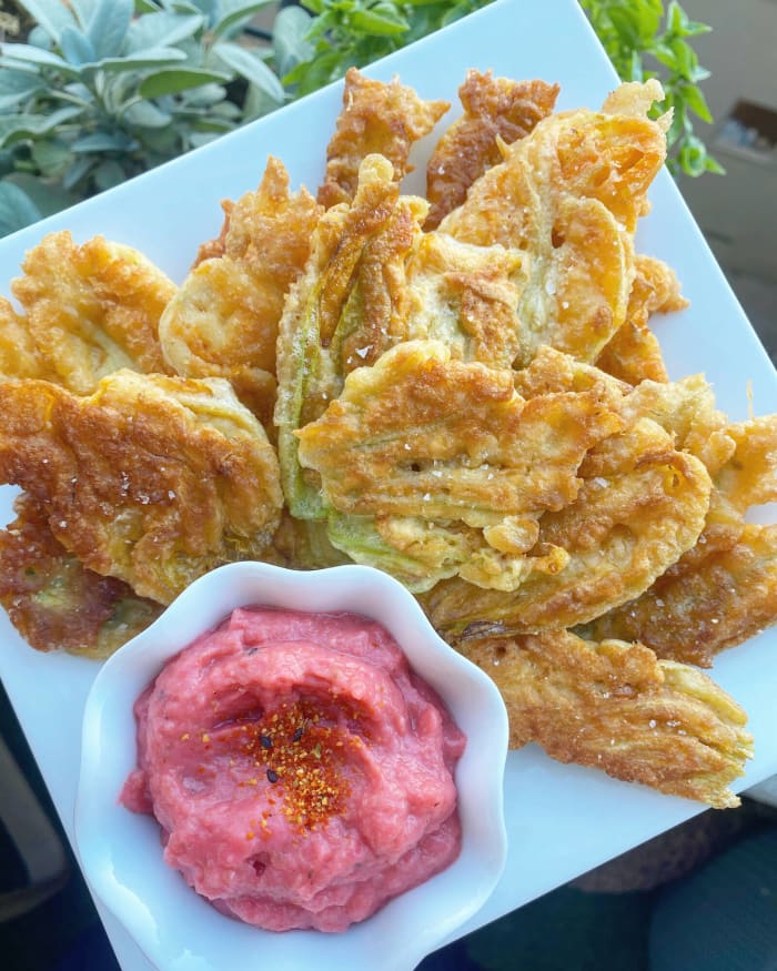 Zucchini blossoms