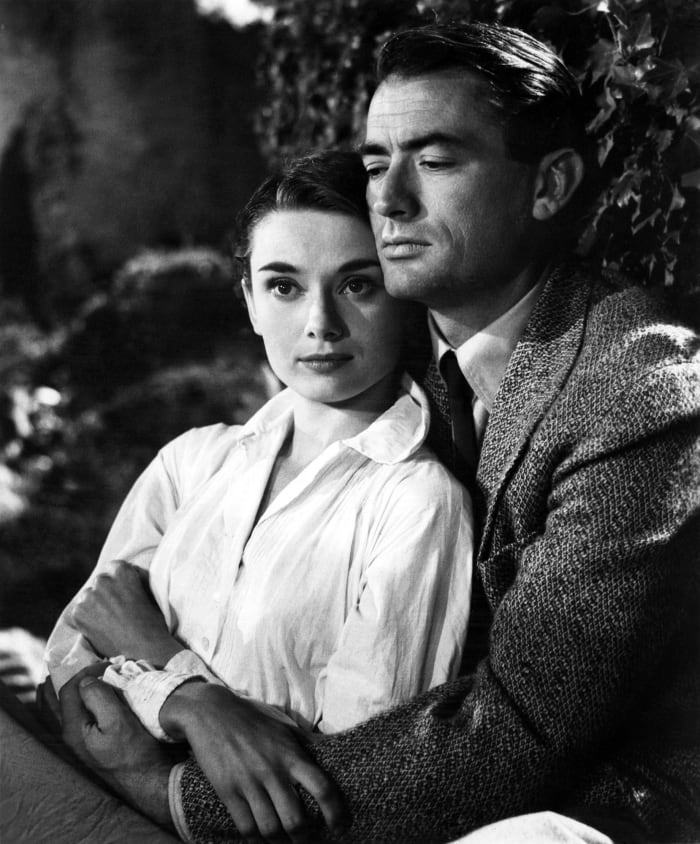 Audrey Hepburn and Gregory Peck
