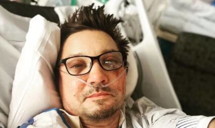 Renner fights for life