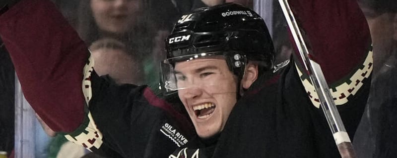 Josh Doan scores twice in magical NHL debut, Coyotes beat Blue Jackets 6-2