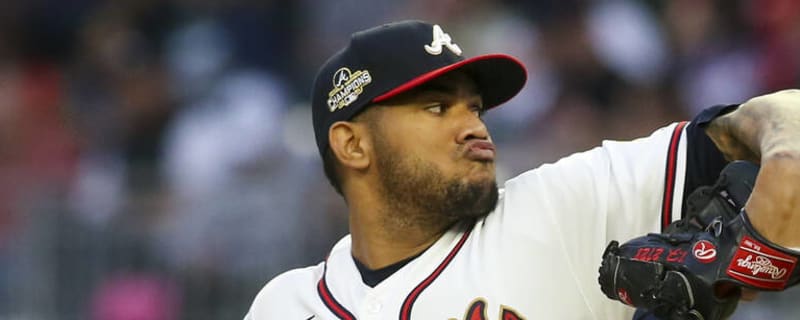 ATLANTA, GA - APRIL 11: Huascar Ynoa #19 of the Atlanta Braves