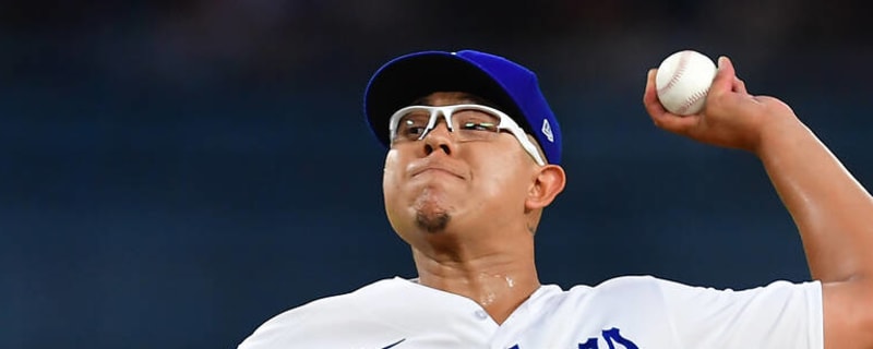  Julio Urias 7 Los Angeles MLB Players MLBPA Baseball