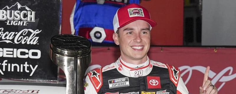 Bell wins abbreviated Coke 600, Larson's double attempt foiled by rain