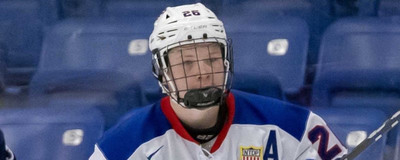 See Red Wings Prospect’s First College Goal