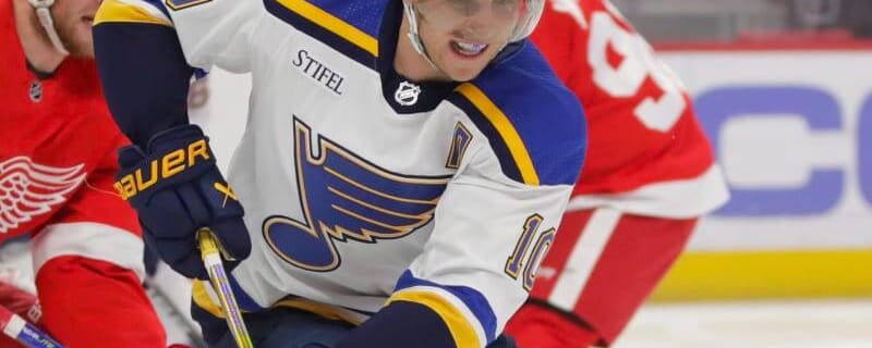 St. Louis Blues Brayden Schenn 10 Home 2022 Stanley Cup Playoffs