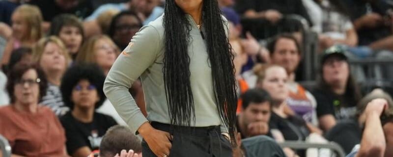 Astou Ndour-Fall of the Chicago Sky reacts after a Phoenix Mercury News  Photo - Getty Images