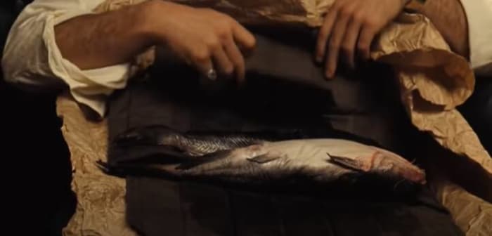 "Luca Brasi sleeps with the fishes."
