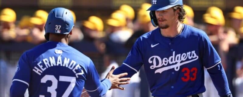 Dodgers Spring Training Highlights: Gavin Stone Impresses; Teoscar Hernández And Kevin Padlo Break Game Open