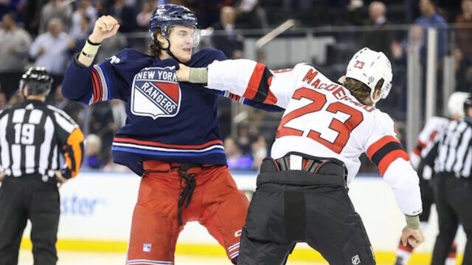 The New Jersey Devils and New York Rangers Line Brawl Had To Happen